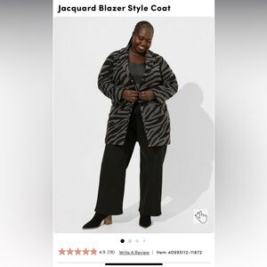 NWT, Never worn Jacquard Blazer Style Coat size 0/12.  Fun, unique jacket!